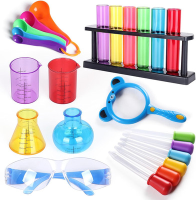 Test Tubes Dropper Beaker Set, Science Kits for Kids, Droppers Chemistry Set STE