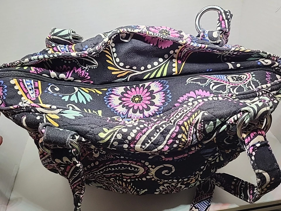 Bolso de mano Vera Bradley Glenna Satchel Paisley Swirls Foto 4 de 4
