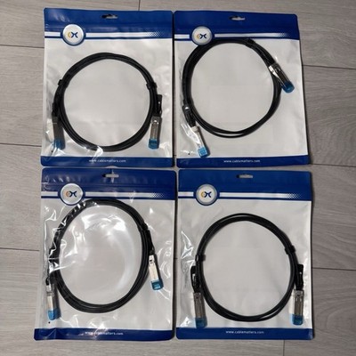 4 Pack- Cable Matters SFP+ 10GBASE-CU Passive DAC Twinax Cable 2m 10Gb SFP Plus