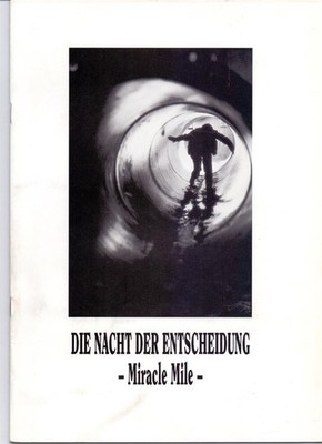Die Nacht der Entscheidung - Miracle Mile - Presseheft + 4 Pressefotos
