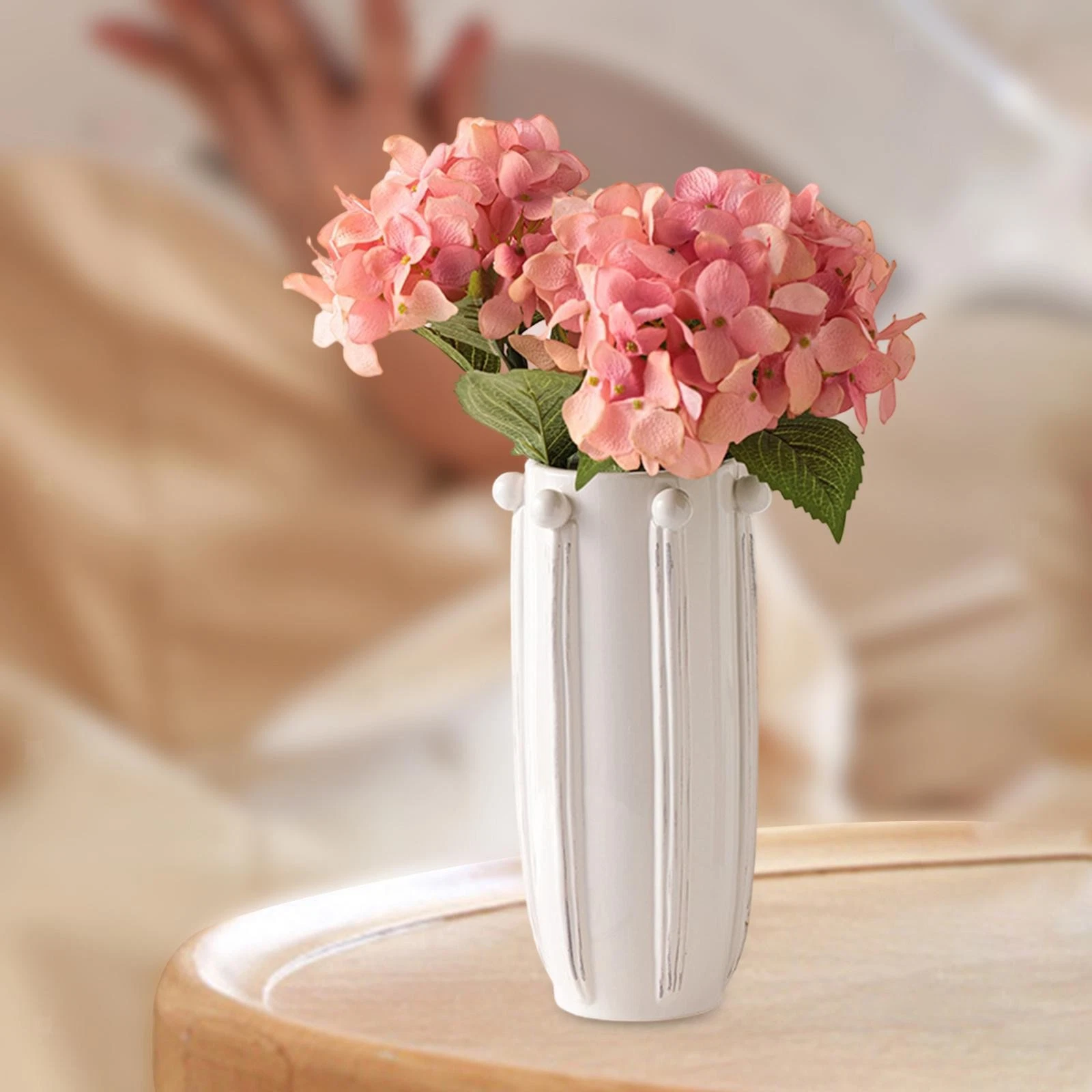 Flower Vase Ceramic Bottle Table Centerpiece Elegant Minimalist Modern Floral