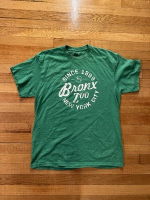 BRONX ZOO NEW YORK CITY NYC TEE T SHIRT Mens Large Green NY MV SPORT