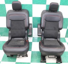 Stain 23 Explorer Black Vinyl Suede Rear 2nd Row Captains Bucket Seat Pair Oe Stain 23 Explorer Black Vinyl Suede Rear 2nd Row Captains Bucket Seat Pair Oe