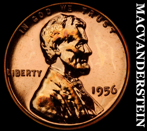 1956 Lincoln Wheat Cent- Choice Gem Proof Luster No Reserve #i9138