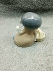 Vintage Porcelain Japanese Girl Sitting With Basket — photo 3