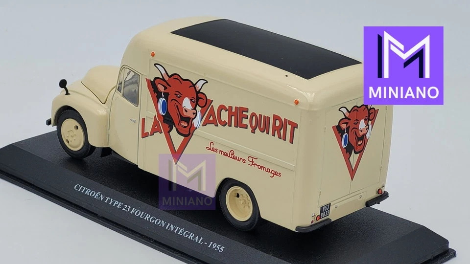 CITROEN U23 FOURGON DRIGUET LA VACHE QUI RIT 1955 N°24 UTILITAIRES CITROEN 1/43 - Photo 3/4