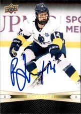 Renata Fast Jillian Saulnier Signed Auto 2023-24 Tim Hortons Duos Dual card PWHL