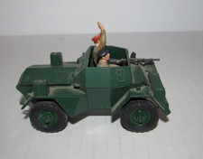 Vintage Britains Deetail WWII British Army Daimler MKII Scout Car 2 Figures