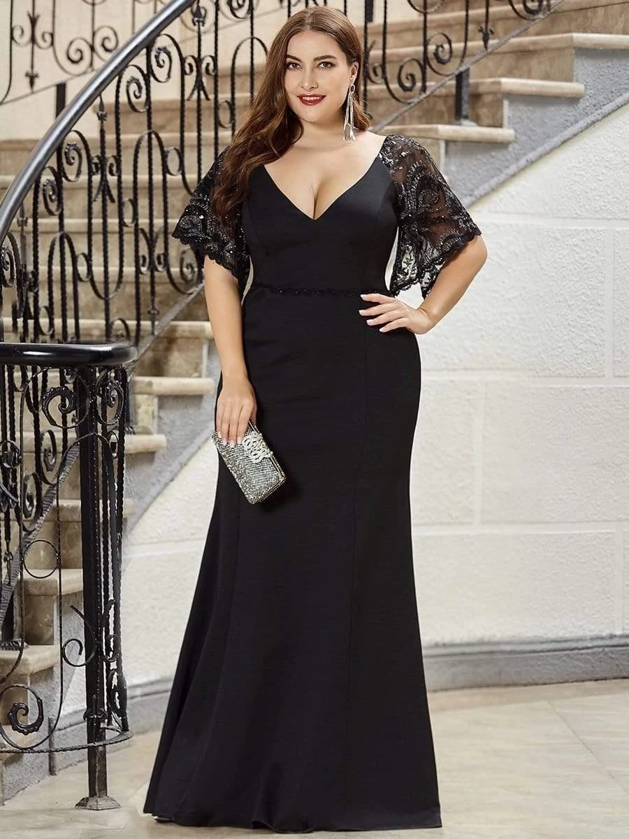 ebay plus size formal dresses Ever-Pretty for Women for sale icon:3d-print|Woven Brand Label