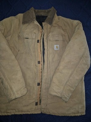 Vintage 90s Carhartt Artic Jacke  Quilt Lined Union Made In USA chore hunting 