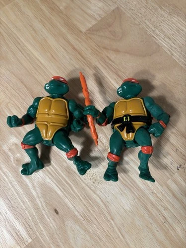 Vintage 1988 TMNT Teenage Mutant Ninja Turtles Michaelangelo Action Figures