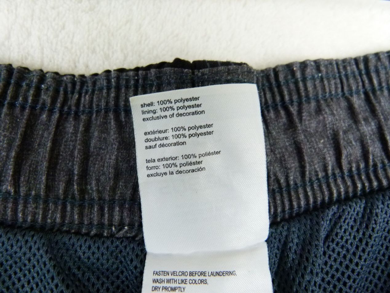 Speedo Men Large Gray Solid Polyester Cargo Swim … - image 5