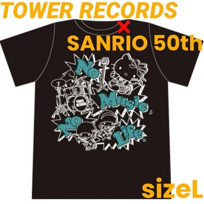SANRIO 50th × TOWER RECORDS T-shirt Tower Records Sanrio 50Th T-Shirt JPN Limited Edition Rare