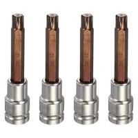 "4X Torx Bit T52 1/2\\\" Antrieb 4\\\" LäNge S2 Stahl FüR CR-V SteckschlüSsel"
