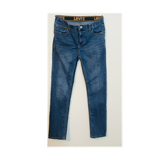 Levi's 510 Boys Skinny Jeans Blue Denim Size 20 REG W30 L32 Zip Button