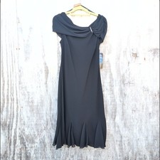 S. L. Fashions NWT Y2K Glam Chiffon Evening Flirty Cocktail Dress Women's 10