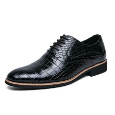 Pointed Toe Dress Shoes Comfortable Lace up Wedding Formal Oxfords for Men
