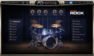 XLN Audio Addictive Drums Studio Rock AdPak