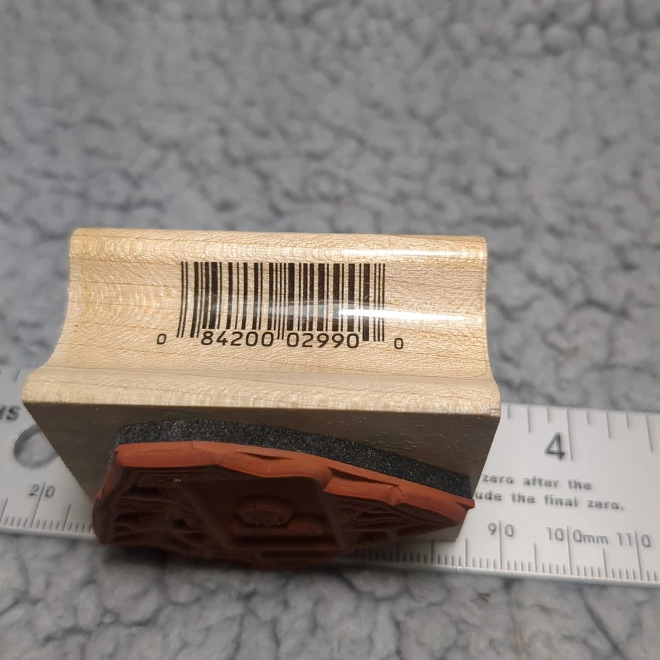 Vintage 1996 All Night Media Wood Mounted Rubber Stamp Travel Papers - Image 3 of 4