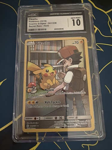 Pikachu graded CGC 10 for sale on eBay