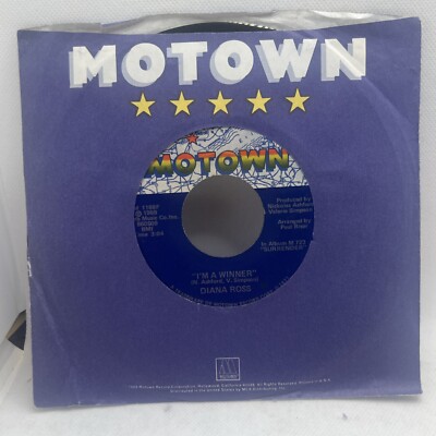 Soul Nm! 45 Diana Ross - Surrender / I'm A Winner On MOTOWN VG+! RARE! + Sleeve!