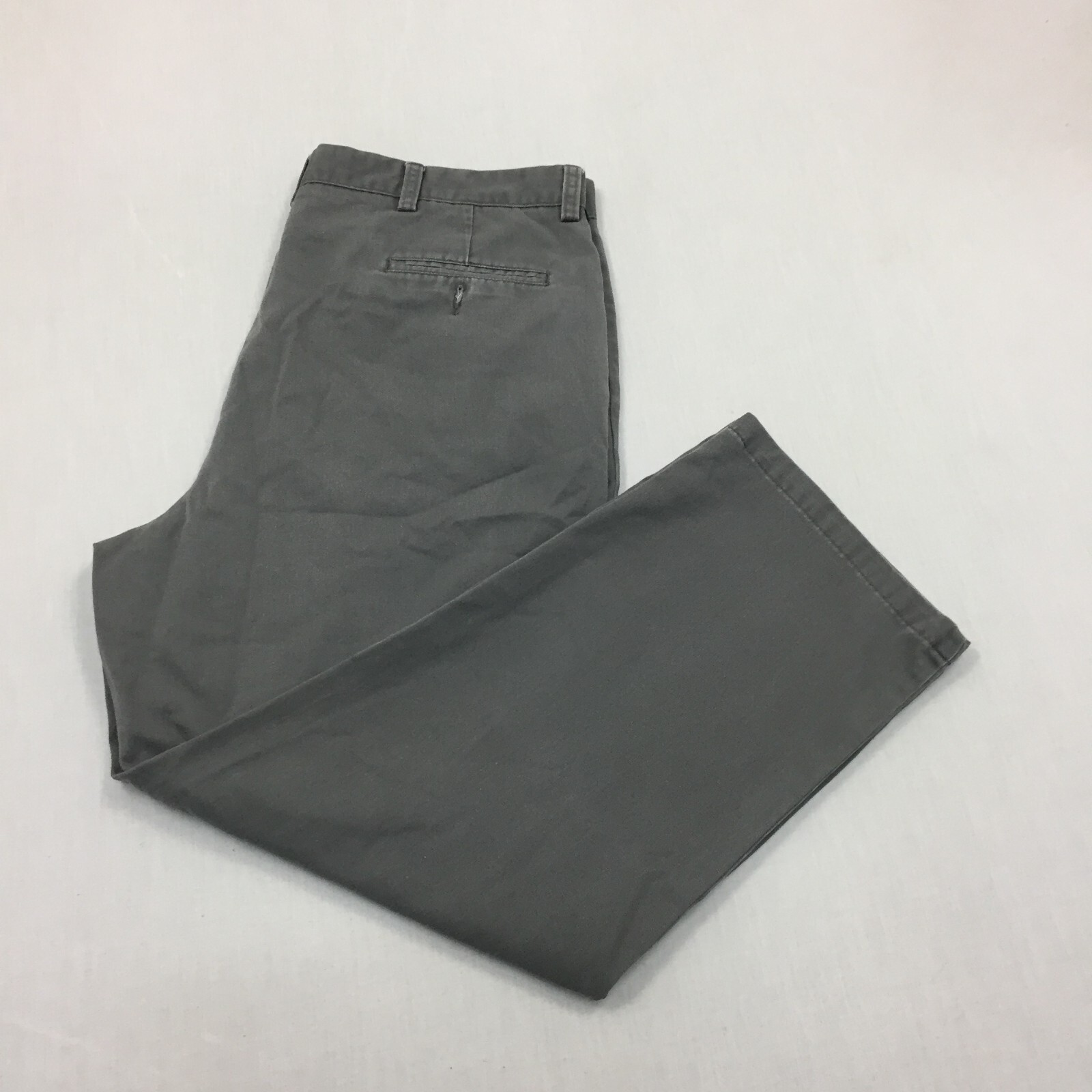 Dockers Chino Trousers Cotton Pants Straight Fit Mens Size 40W 30L Grey