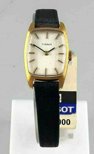Tissot vintage mechanical caliber 2137 new rectangular gold plated nos&amp;amp;#039;70