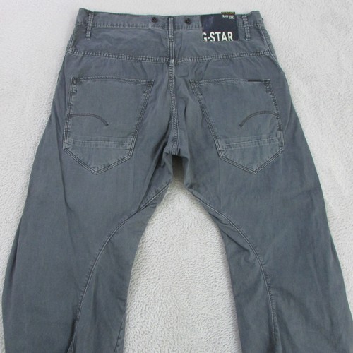 G-Star Pants Mens W34 L30 Grey Loose Tapered ARC 3D Chino - Picture 4 of 13