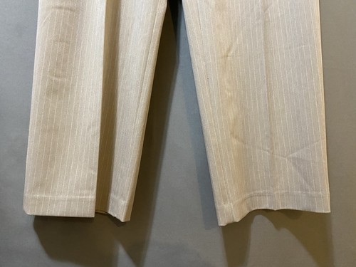 NWT Rachel Zoe Women Zip Front Hi-Rise Pleated Straight Pants SZ 6 Khaki Striped - Picture 6 of 12