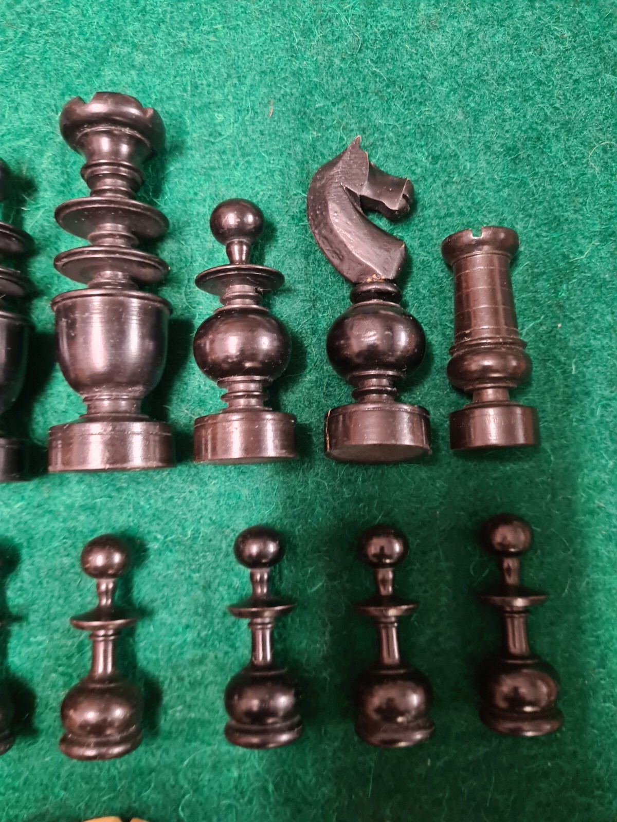 Vintage Boxwood Chess Set 3.5in eBay