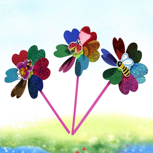 6 Pcs Tissu Moulin à Vent Extérieur Décoré Moulin à Vent De Moulin