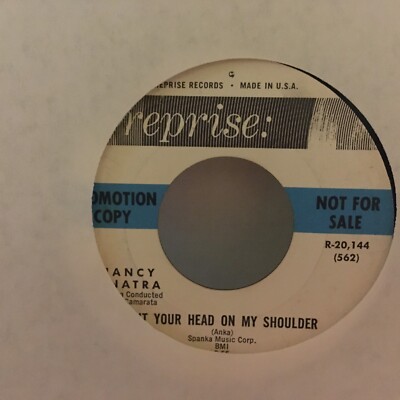 Nancy Sinatra I See the Moon / Put Your Head On My Shoulder 45 ( PROMO )