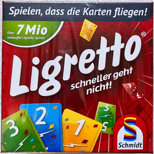Ligretto Rot Schmidt Kinderspiel Kartenspiel Familienspiel Legespiel 01301 Neu-image