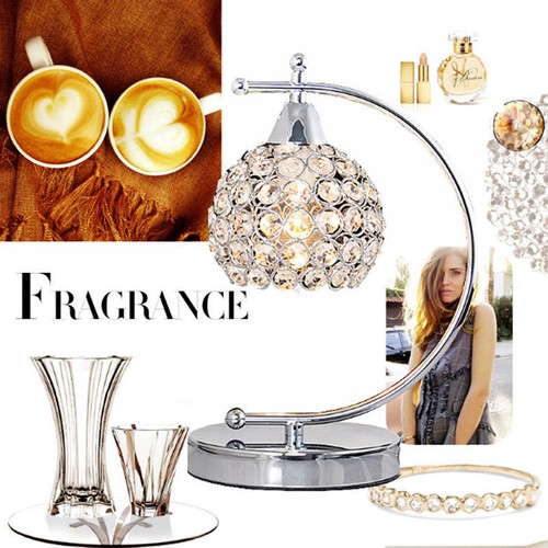 Table Lamp Nightstand Crystal Glass Desk Light Bedroom Bedside Lamp Living Room - Picture 5 of 8
