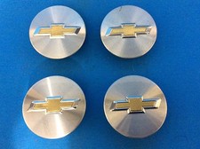 Chevy Impala Malibu Cruze Cobalt Genuine Oem 58mm 2.25 Polish Center Caps Set