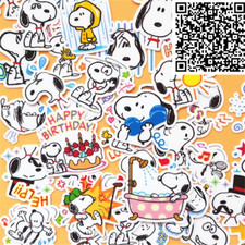 Snoopy Assorted Skateboard Stickers Lot Of 40 Pieces Adorable 