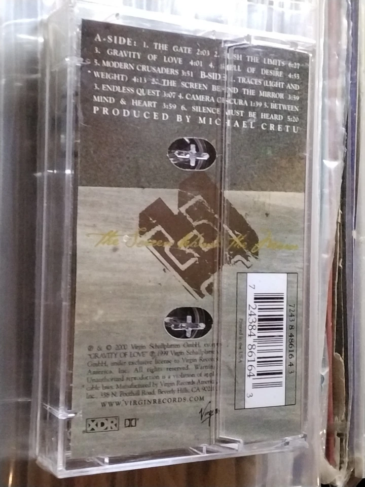 RARE ENIGMA THE SCREEN BEHIND THE MIRROR CASSETTE USA EDITION STILL SEALED INDIE - Image 2 of 4