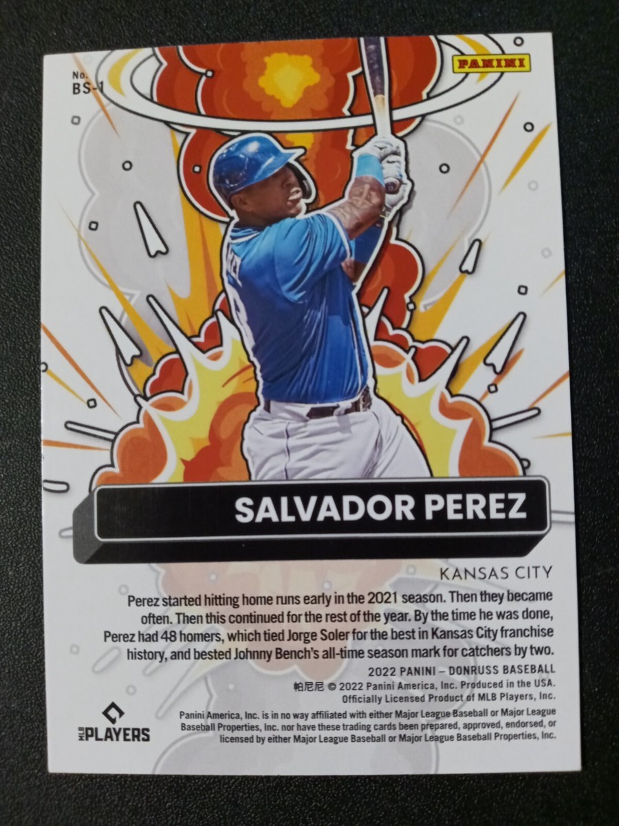 2022 Panini Donruss Bomb Squad Salvador Perez # BS-1 Kansas City 