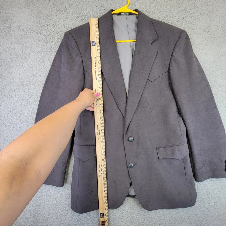 Blazer Abrigo Deportivo Vintage Reed St. James Para Hombre 38 Gris Western Wear Foto 4 de 4