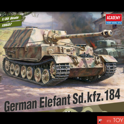Academy 1/35 German Elefant Sd.kfz.184 Heavy Armor Tank Plastic model kit #13537