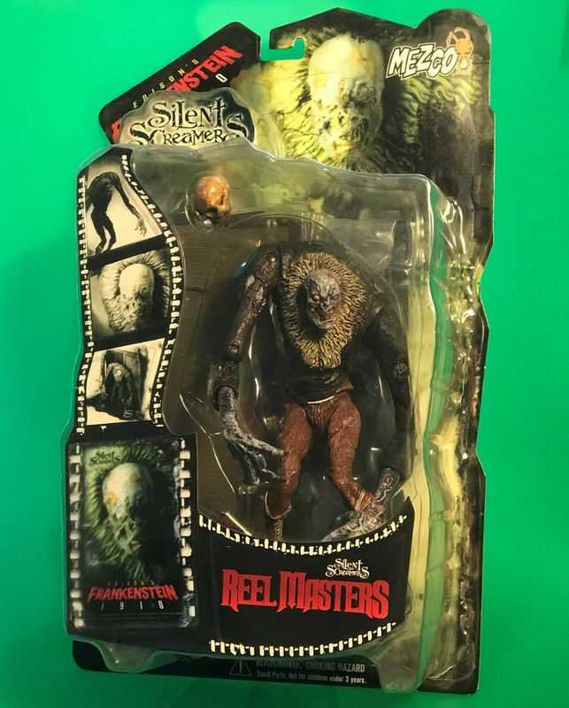 Silent Screamers Reel Masters Edison's Frankenstein 1910 Figure Mezco Toys RARE