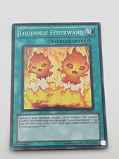 Yu-Gi-Oh Einzelkarte Lodernde Feuerwand Super Rare NM Holo