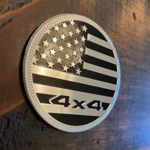 4x4 American Flag Rated Fender Badge for JEEP WRANGLER YJ JL JK TJ emblem USA - Picture 2 of 4