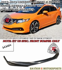 Fits 13-15 Honda Civic 4dr Us-spec Only Mod-style Front Lip Urethane