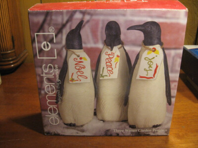 Elements Three Winter Garden Penguin