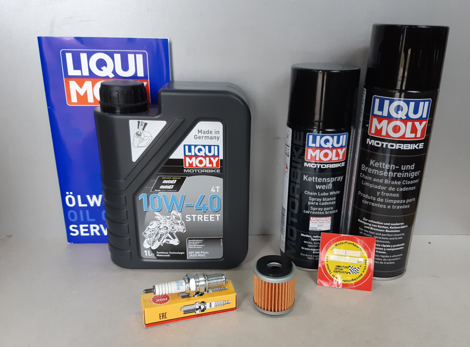 Wartungs Set Peugeot Citystar 125 - Öl, Ölfilter & Zündkerze Service