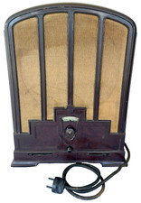 Vintage antica Radio d'epoca cattedrale valvole Telefunken 122WL Röhrenradio