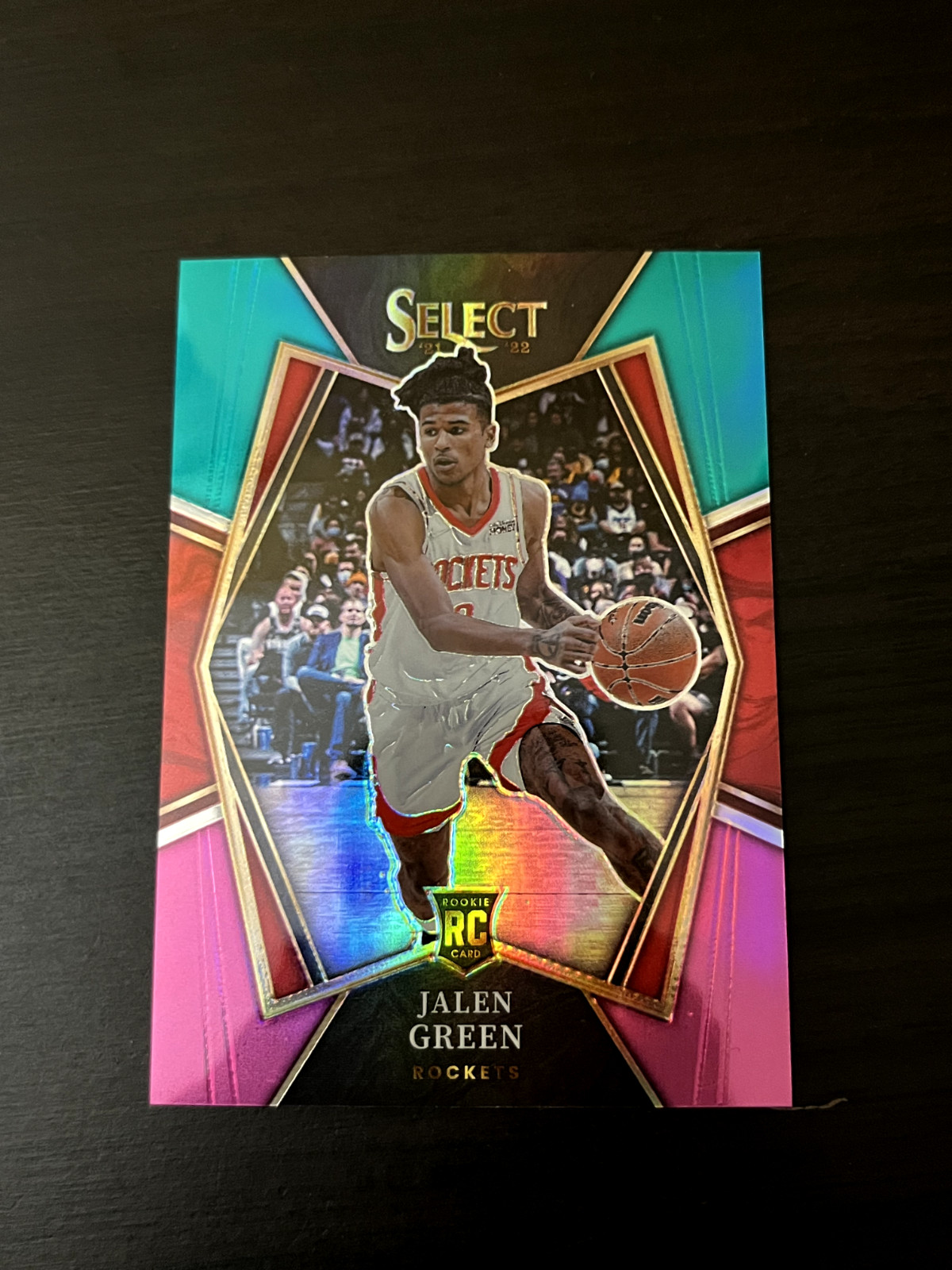 Jalen Green 2021-22 Select Premier Level Rookie Teal White Pink /49 #190 RC SSP