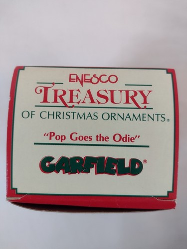 Adorno de Navidad Odie Garfield 1º en Serie Caja Original 1991 Usado en Excelente Condición - Imagen 6 de 8