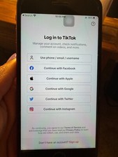 Tik tok installed Apple iPhone 8 Plus